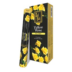 YELLOW ROSE Premium Incense Sticks, Zed Black (ЖЁЛТАЯ РОЗА премиум благовония палочки, Зед Блэк), уп. 20 палочек.