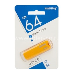 USB Flash  64GB SmartBuy CLUE желтый 2.0