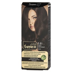 HAIR Happiness Стойкая крем-краска для волос  тон № 5.81 Темно-коричневый