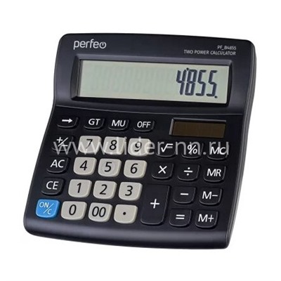 Калькулятор Perfeo (PF_B4855) бухгалтерский; 12-разр. (черный)