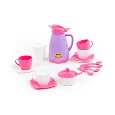 320901 Wader Набор детской посуды "Алиса" на 4 персоны (Pretty Pink)