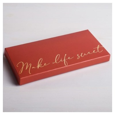 Коробка для шоколада «Make life sweet»