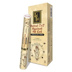ASTRAL 7x7 AGAINST ALL EVIL Premium Incense Sticks, Zed Black (АСТРАЛ 7х7 ПРОТИВ ВСЕГО ЗЛА премиум благовония палочки, Зед Блэк), уп. 20 палочек.