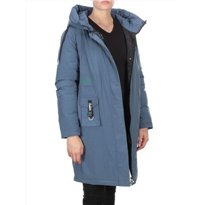 21-975 BLUE Пальто зимнее женское AIKESDFRS (200 гр. холлофайбера) размеры 48-50-52-54-56-58