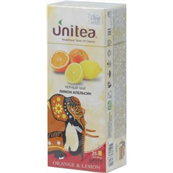UNITEA. Orange & Lemon черный 50 гр. карт.пачка, 25 пак.