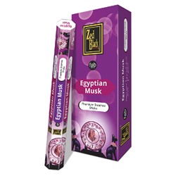EGYPTIAN MUSK fab series Premium Incense Sticks, Zed Black (ЕГИПЕТСКИЙ МУСК премиум благовония палочки, Зед Блэк), уп. 20 палочек.