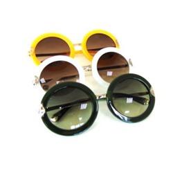 Очки солнцезащитные с металлическими дужками 1 шт.