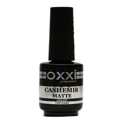 Верхнее покрытие для гель-лака (матовое) OXXI Cashemir Matte Top Coat 8 ml