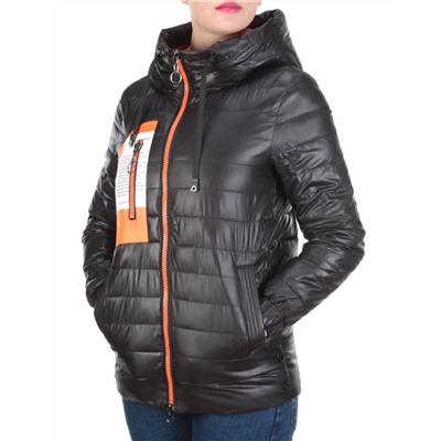 D001 BLACK Куртка демисезонная женская AIKESDFRS (100 % полиэстер) размеры 48-50-52-54-56