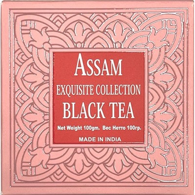 ASSAM Exquisite Collection, BLACK TEA, Bharat Bazaar (АССАМ Изысканная Коллекция, ЧЕРНЫЙ ЧАЙ, Бхарат Базар), 100 г.