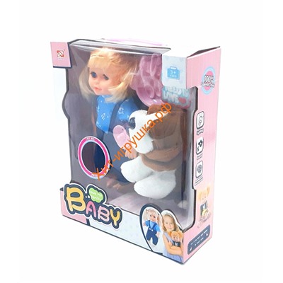 Кукла (звук) с игрушкой в ассортименте 7103-1, 7103-1