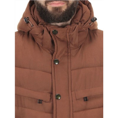 J8265 BROWN Куртка мужская зимняя NEW B BEK (150 гр. холлофайбер) размеры 46-48-50-52-54