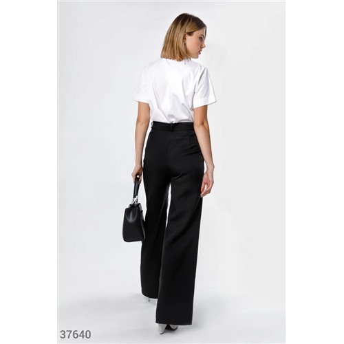 Черные базовые брюки, размер 48(L) (Gepur)