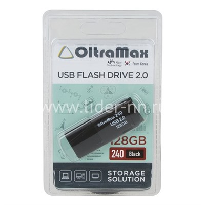USB Flash 128GB OltraMax (240) черный 2.0