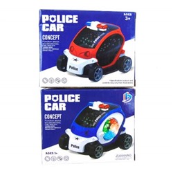Машина полицейская со световыми и звуковыми эффектами 10*13 см.