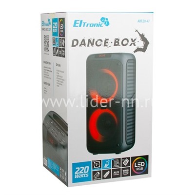 Колонка 05" (20-47 DANCE BOX 220) динамик 2шт/5" ELTRONIC с TWS                  
                                          
                                -10%