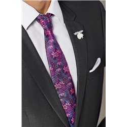 Галстук классический галстук мужской фактурный с принтом в деловом стиле "Власть убеждений" SIGNATURE #783966