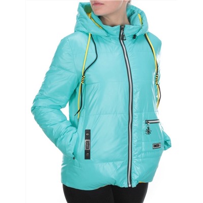 8260 TURQUOISE Куртка демисезонная женская BAOFANI (100 гр. синтепон) размер 42