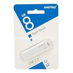 USB Flash 8GB SmartBuy CLUE белый 2.0