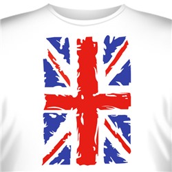 Футболка "Британский флаг 3"