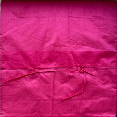 Индийский БОЛЬШОЙ чехол для подушки ВОСТОЧНЫЕ КВАДРАТЫ В РАМКЕ, цвет ФУКСИЯ (полиэстер, с обратной стороны однотонный на завязках, размер 58 на 58 см.), 1 шт.