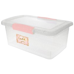 Ящик для хранения Keeplex Confetti с защелками 11 л, 35х23,5х22,2 см KL251411593 клубничное пралине