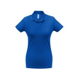 Рубашка поло женская ID.001 ярко-синяя
