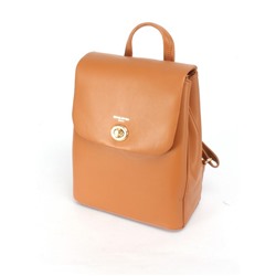 Рюкзак жен искусственная кожа DJ-6904-2-COGNAC,  1отд,  2внут+1внеш/ карм,  рыжий 252408