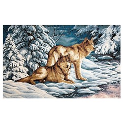 Серые волки - гобеленовая картина