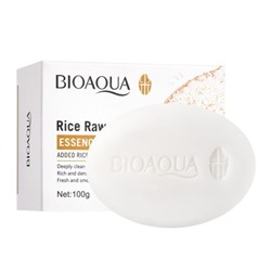 BIOAOUA  RICE RAW PULP Мыло для лица и тела с экстрактом риса, 100 г