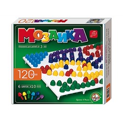 Пластмассовая детская мозаика (120 элементов)