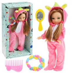 Кукла КНОПА Мишель на пижамной вечеринке (36см, с аксессуарами, в коробке, от 3 лет) 85020, (Пластмастер)