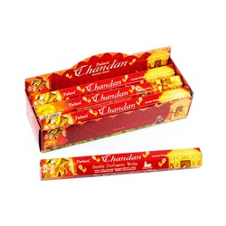 Tulasi CHANDAN Incense Sticks, Sarathi (Туласи благовония ЧАНДАН (САНДАЛ), Саратхи), уп. 20 палочек.