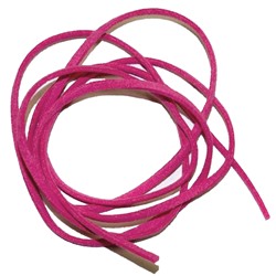 Замшевый шнурок для амулета, цвет МАЛИНОВЫЙ (искусственная замша, 70 см.), 1 шт.