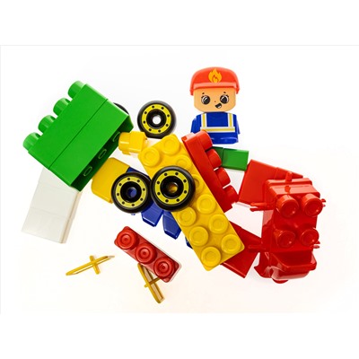 Конструктор пластиковый «Пожарная часть» 35 деталей Baby Blocks