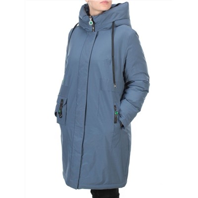 21-975 BLUE Пальто зимнее женское AIKESDFRS (200 гр. холлофайбера) размеры 48-50-52-54-56-58