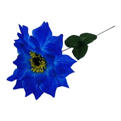 Цветок искусственный Георгин 41см Синий YL-22-1 (вып.по 10шт)