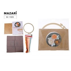 Набор для вышивания гладью 20х20 см ассорти M-11835 Mazari