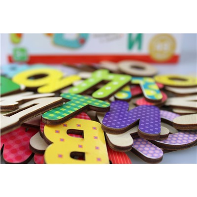 Развивающая игра «Азбука деревянная» Baby Toys Wood