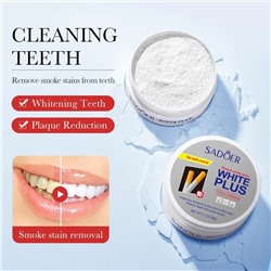 SADOER Зубной порошок для отбеливания зубов WHITE PLUS, 50гр