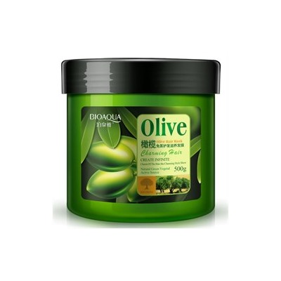 Маска для волос Bioaqua Olive Hair Mask 500 мл с экстрактом оливкового масла