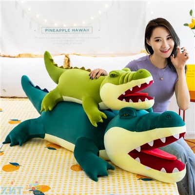 Мягкая игрушка-обнимашка КРОКОДИЛ-2 80 см croc-80, croc-80-green, croc-80-lightgreen