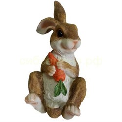 Фигура Кролик с морковкой Н-26см (Р)