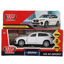 Модель Инерционная Технопарк BMW X5 M-SPORT (12см, металл, открываются двери, белая, в коробке) X5-12-WH/319006, (Shantou City Daxiang Plastic Toy Products Co., Ltd)