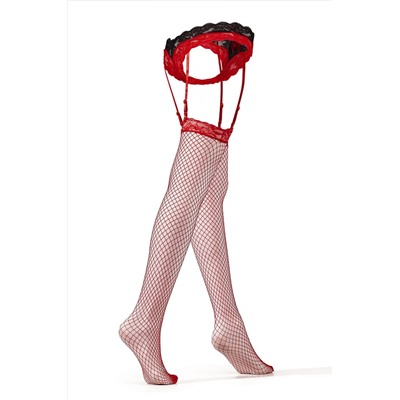 Комплект белья "Само совершенство": трусики с подвязками и чулки LE CABARET #684317