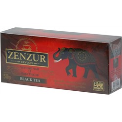 Zenzur. Black tea 50 гр. карт.пачка, 25 пак.