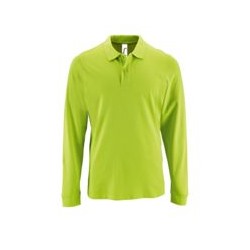 Рубашка поло мужская с длинным рукавом Perfect LSL Men, зеленое яблоко