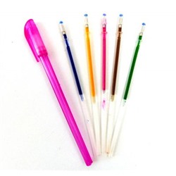 Ручка + 5 цветов перламутровых чернил 15 см.
