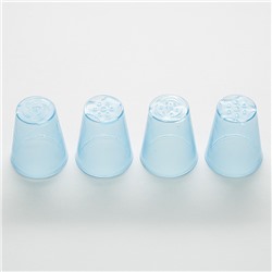 Набор насадок 4 штуки для кондитерского мешка пластиковых BE-0385/4