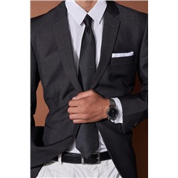 Галстук классический галстук мужской в рубчик галстук однотонный в деловом стиле "Дуэль" SIGNATURE #783945